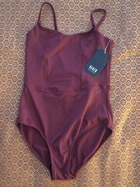 Bloch Maroon Spaghetti-Strap Dance Leotard
